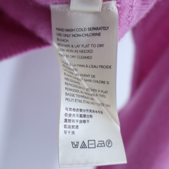 FREE PEOPLE Love Like This Cashmere Sweater Pink Pullover Long Sleeve Women's M - Picture 8 of 11